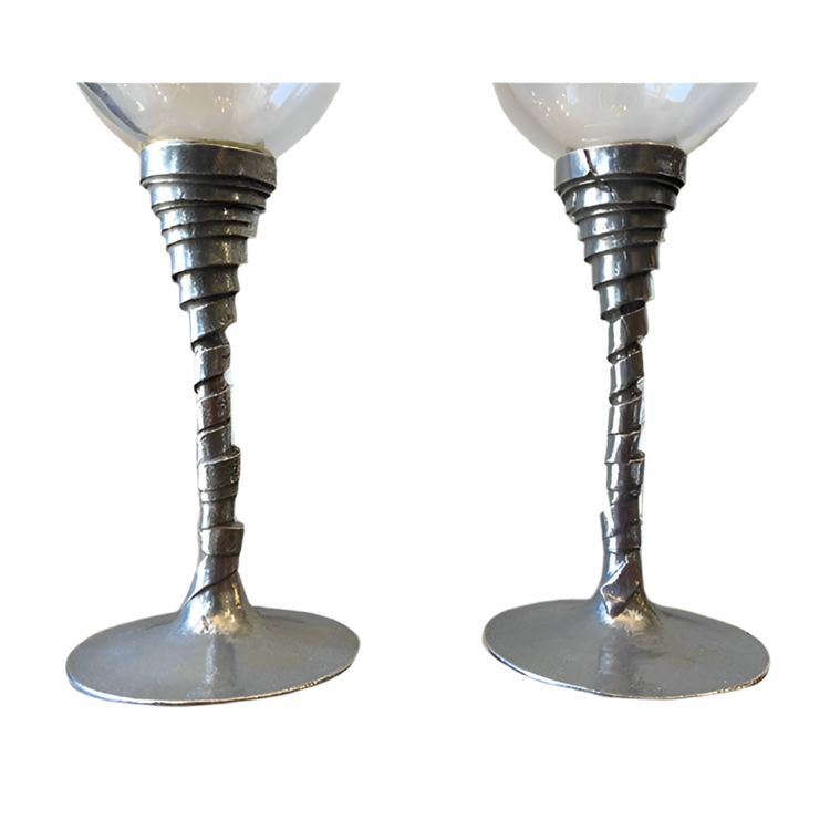 Patrick Meyer Pewter Wine Glasses Set of 2
