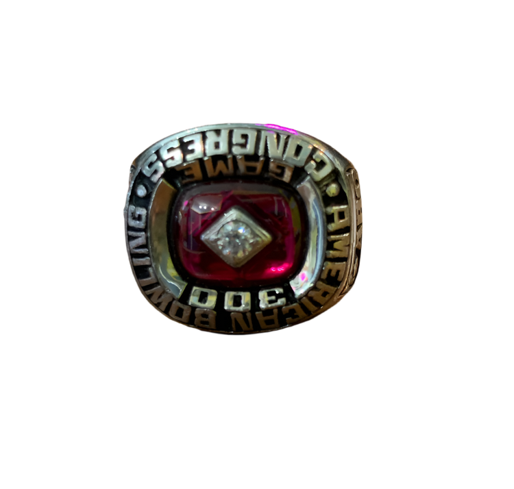 ABC 300 Game Bowling Keepsake Ring Size 8 – Vintage Trophy