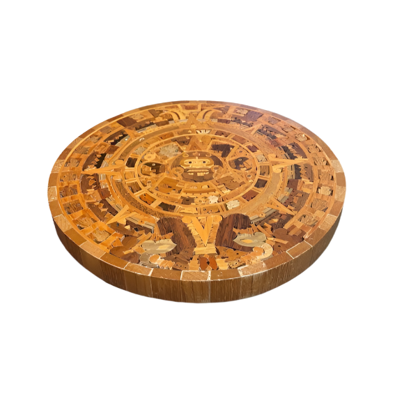 Handcrafted Aztec/Mayan Calendar Sculpture