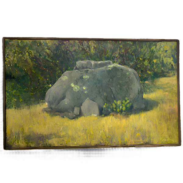 Rock Oil Painting