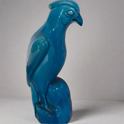 Vintage Chinese Turquoise Glazed Hawk, Mid-20th Century, China