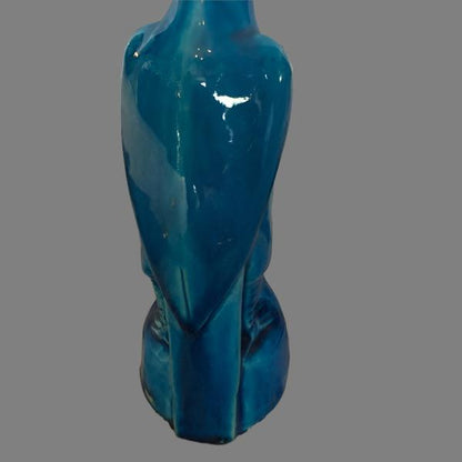 Vintage Chinese Turquoise Glazed Hawk, Mid-20th Century, China