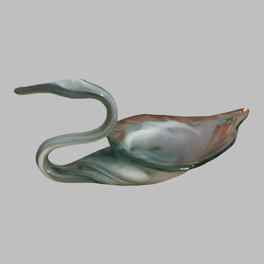 Vintage Murano-Style Swan Bowl